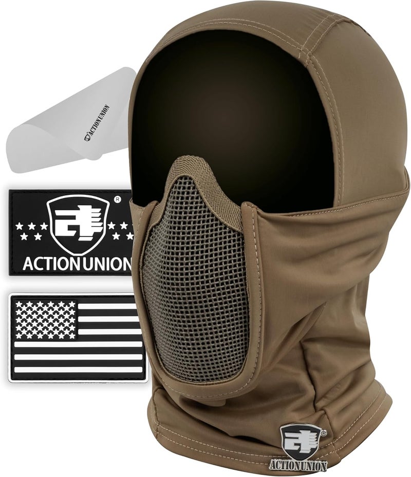 ACTIONUNION طقم قناع بالاكلافا شبكي تكتيكي للهواء الطلق - Image 1